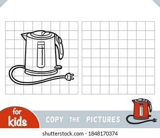 Copy the picture, education game for children, Electric Kettle