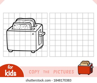 Copy the picture, education game for children, Two Slice Toaster