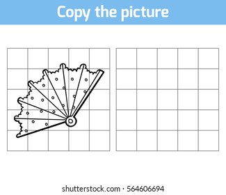 Copy the picture, education game for children, Fan
