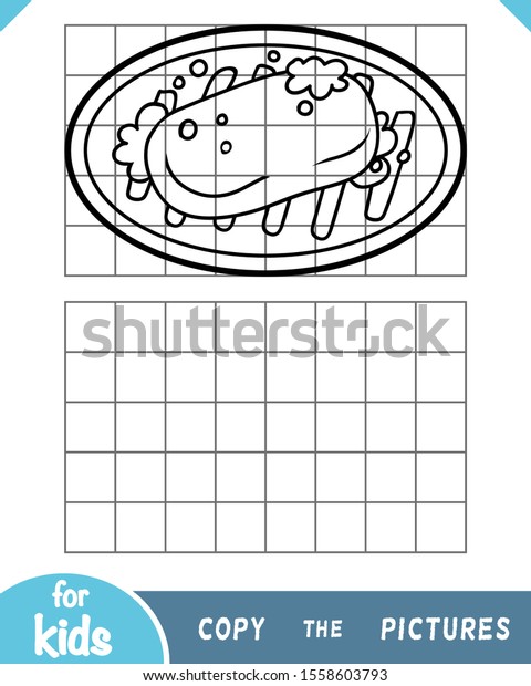 Copy Picture Education Game Children Soap Stock Vector (Royalty Free