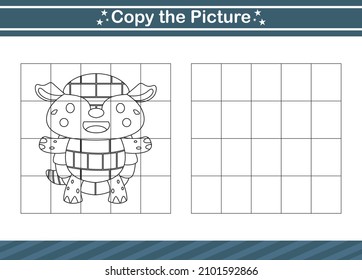 copy the picture Educational game for kindergarten and preschool.worksheet game for children
