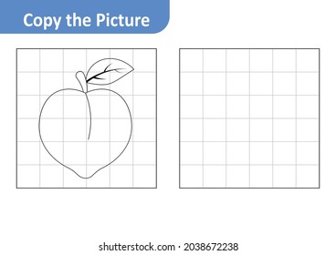 Copy the picture, peach vector