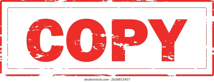 COPY - Red Rubber Stamp with text COPY 
