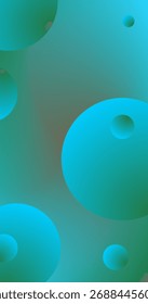 Fondo abstracto de Espacio para texto con círculos azules verdes Malla degradada