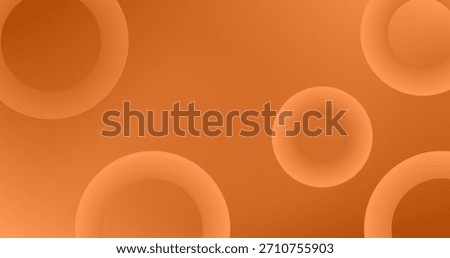 Copy Space Abstract orange background with circles illustration