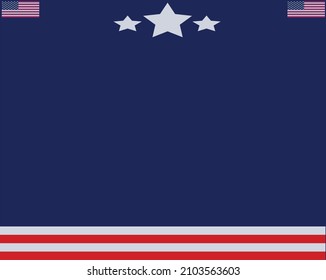 Copiar el fondo del espacio americano con la bandera estadounidense