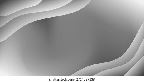 Copy Space Background with Fluid Mesh Different shades and thickness Abstract pattern Mono Tone