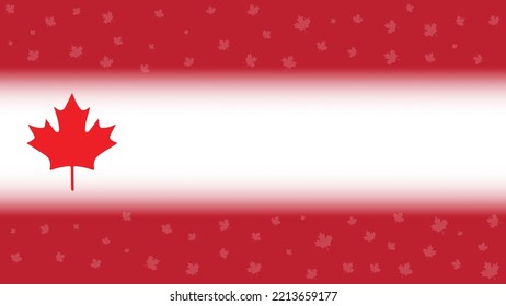 Copy space with Canada flag color combination, suitable for victoria day and other patriotic events