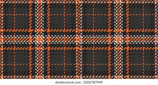 Copy space check texture seamless, good pattern tartan fabric. Online background textile vector plaid in grey and dark colors palette.