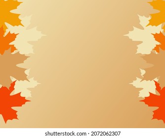 copy space design, autumn with maple leaves. suitable for autumn theme