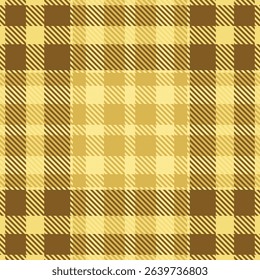 Copy space fabric background pattern, gentleman textile seamless plaid. Tiny texture check vector tartan in amber and yellow colors palette.