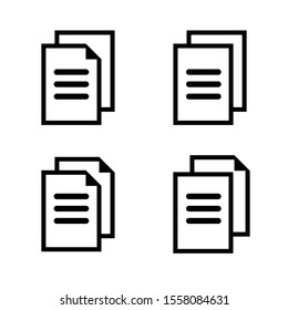 Copy Symbol Icon Vector Illustration