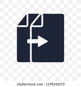 Copy transparent icon. Copy symbol design from Web navigation collection. Simple element vector illustration on transparent background.
