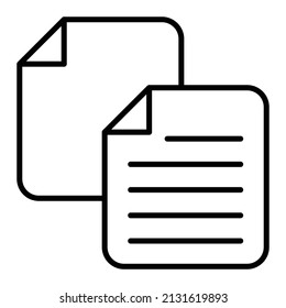 Icono de copia vectorial. Se puede usar para imprimir, móviles y aplicaciones web.