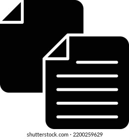 Copy vector icon. Can be used for printing, mobile and web applications.