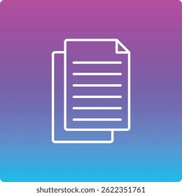 Icono de Vector de copia. Se puede utilizar para aplicaciones de impresión, móviles y de Web.