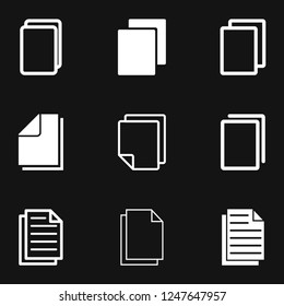 Copy vector icon. Duplicate app symbol. Creative UI item