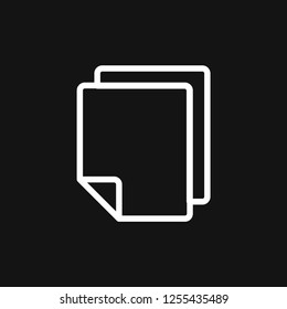 Copy vector icon. Duplicate app symbol. Creative UI item
