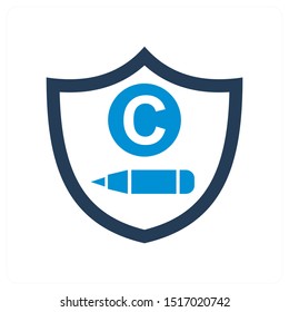 copy write protection and other icon concept
