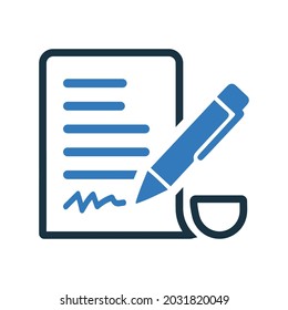 Copy writing, edit, editing, writing icon. Simple vector design.