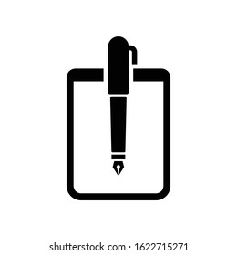Copy writing icon, vector graphics