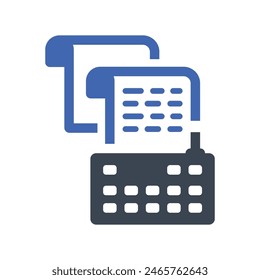 Copy writing Icon, Vector Graphics