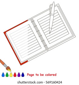 The Copybook, the coloring book to educate preschool kids with easy gaming level, the kid educational game to color the colorless half by sample.