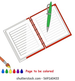 The Copybook, the coloring book to educate preschool kids with easy gaming level, the kid educational game to color the colorless half by sample.
