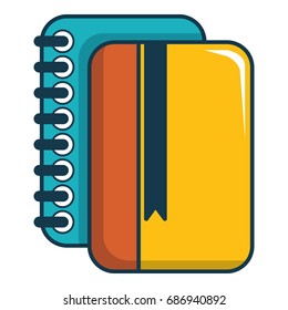 Copybook icon. Cartoon illustration of copybook vector icon for web design