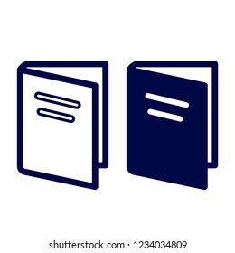 Copybook Icon Design Vector Symbol Note