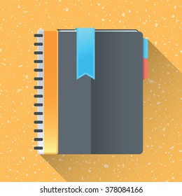 Copybook Icon. Vector Illustration