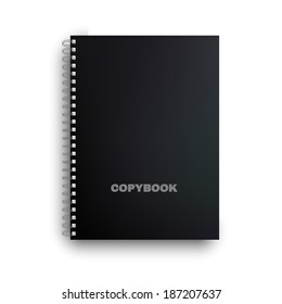 Copybook isolated on white background. Vector