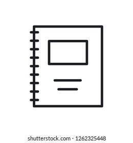 copybook vector icon