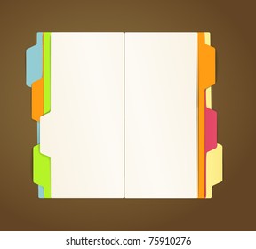 Copy-book vector template