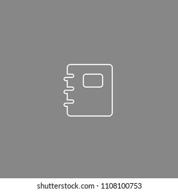 Copybook White Icon