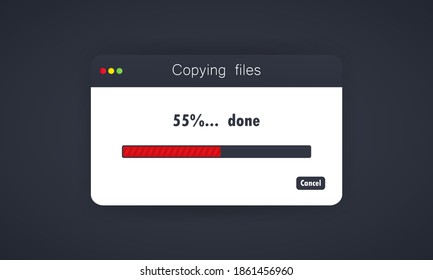 Copying files or files transfer process. Data transmission. For web banner, website element. Vector on isolated background. EPS 10