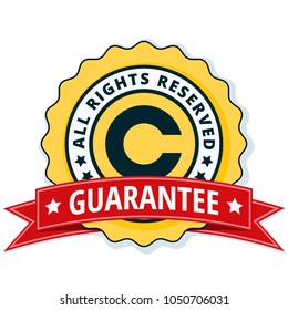 Copyright All rights Reserved Guarantee Illustration