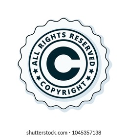 Copyright All Rights Reserved Illustration Stock Vector (Royalty Free ...