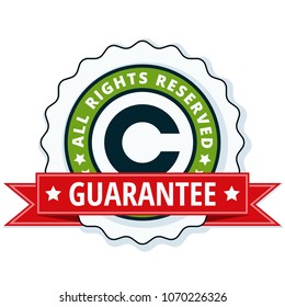 Copyright All Rights Reserved Illustration Stock Vector (Royalty Free