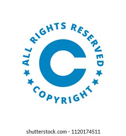 Copyright All Rights Reserved Illustration