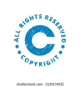 Copyright All Rights Reserved Illustration