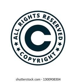 Copyright All Rights Reserved Illustration