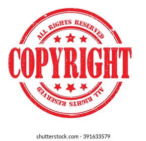 Copyright All Rights Reserved Stamp On Stock Vector (Royalty Free ...