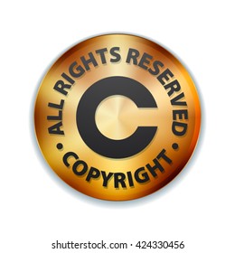 Copyright button icon