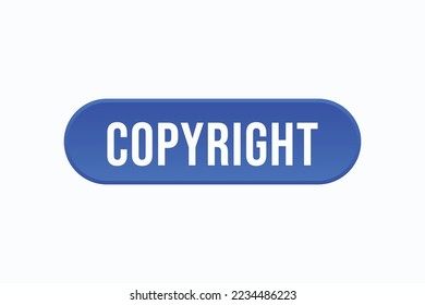 vectores de botón de copyright. burbuja de discurso de etiqueta de signo contáctanos
