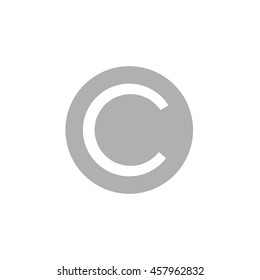 copyright C vector graphic symbol art illustration icon