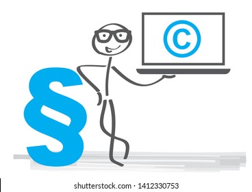 Copyright Concept Media Rights Legal Consultation Stock Vector (Royalty ...