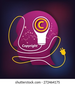 Copyright concept. vector illustration.