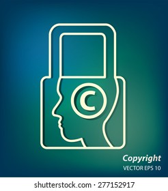 Copyright concept. vector illustration.
