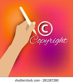 Copyright concept. vector illustration.